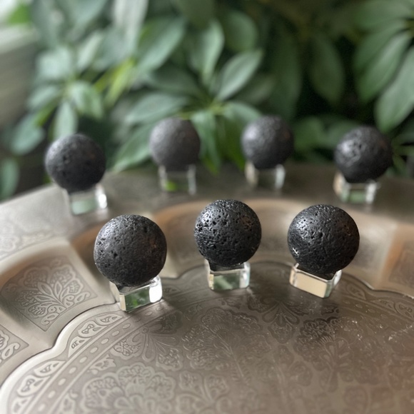 Lava Stone Sphere - Picture 3 of 6